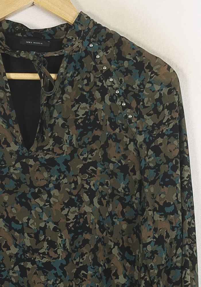Robe Courte Verte et Noire - Taille XS/34 de la marque IKKS | PARAD80919 - Vendu par Paradigme - Image 3