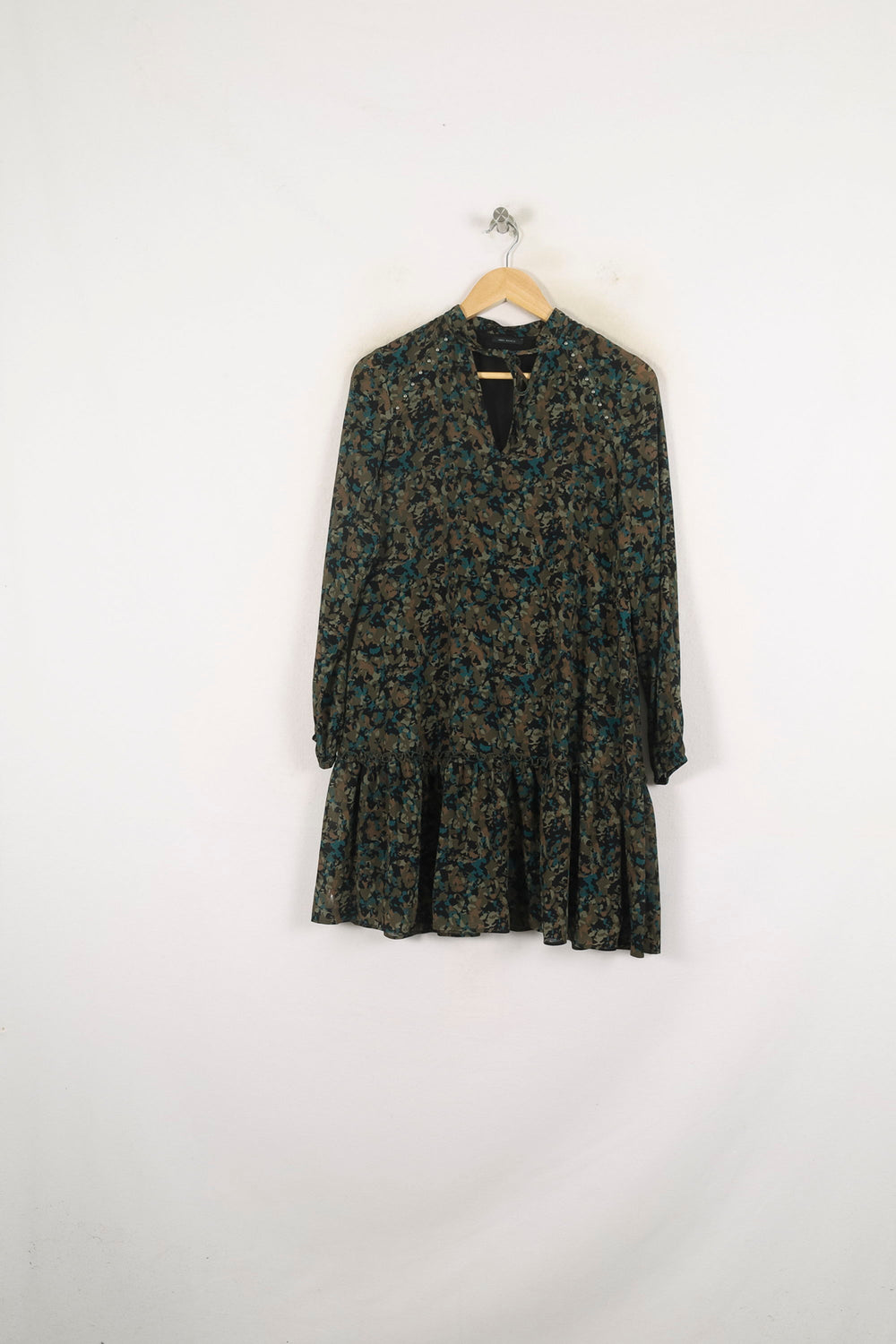 Robe Courte Verte et Noire - Taille XS/34 de la marque IKKS | PARAD80919 - Vendu par Paradigme - Image 2