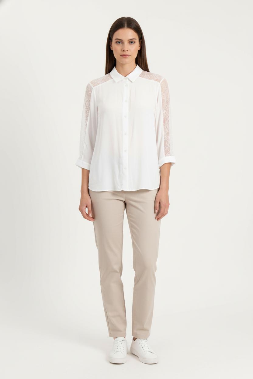 Chemise Blanche - Taille S/36 de la marque Comptoir des Cotonniers | PARAD80983 - Vendu par Paradigme - Image 1
