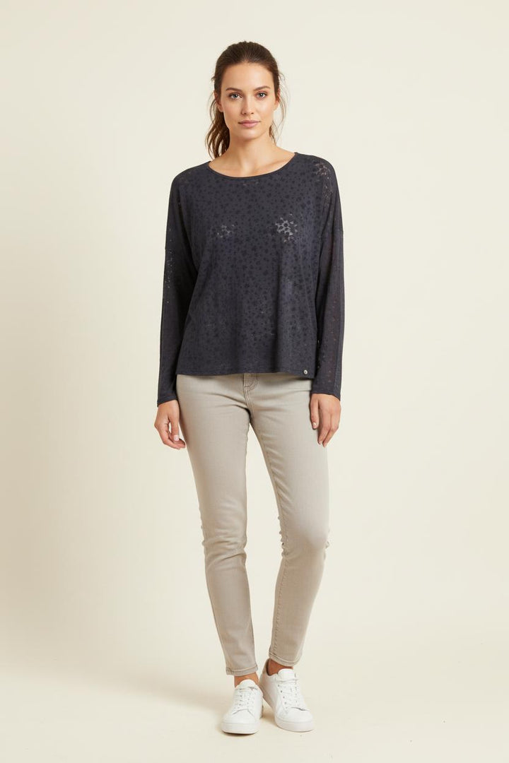 Tee-shirt Manches Longues Bleu - Taille S/36 de la marque IKKS | PARAD81049 - Vendu par Paradigme - Image 1