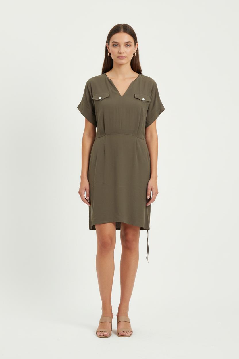 Robe Courte Verte - Taille L/40 de la marque IKKS | PARAD81130 - Vendu par Paradigme - Image 1
