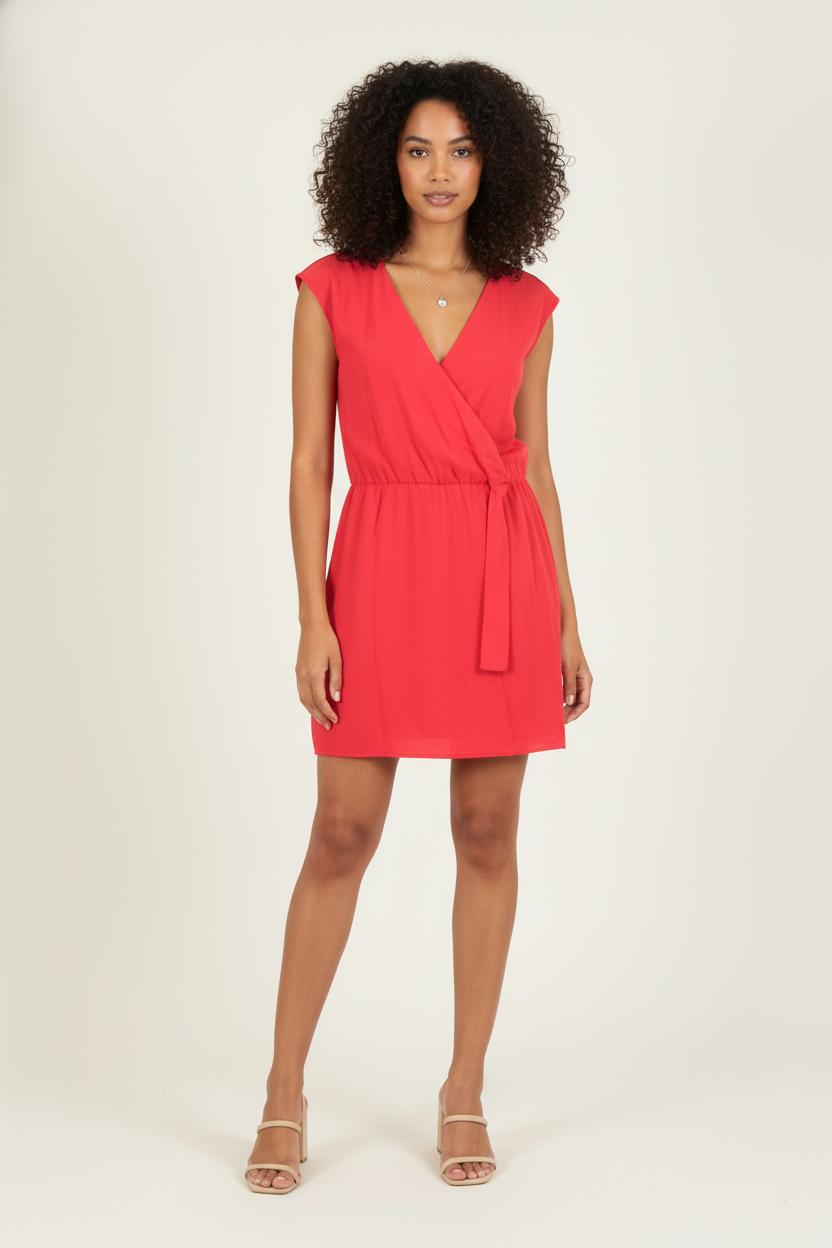 Robe Portefeuille Rouge - Taille XL/42 de la marque IKKS | PARAD81132 - Vendu par Paradigme - Image 1
