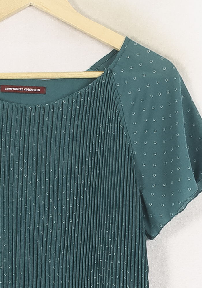 Blouse Verte - Taille L/40 de la marque Comptoir des Cotonniers | PARAD81162 - Vendu par Paradigme - Image 3