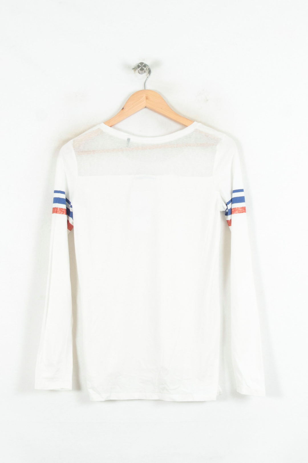 Tee-shirt manches longues blanc - Taille L/40 de la marque IKKS | PARAD81187 - Vendu par Paradigme - Image 4