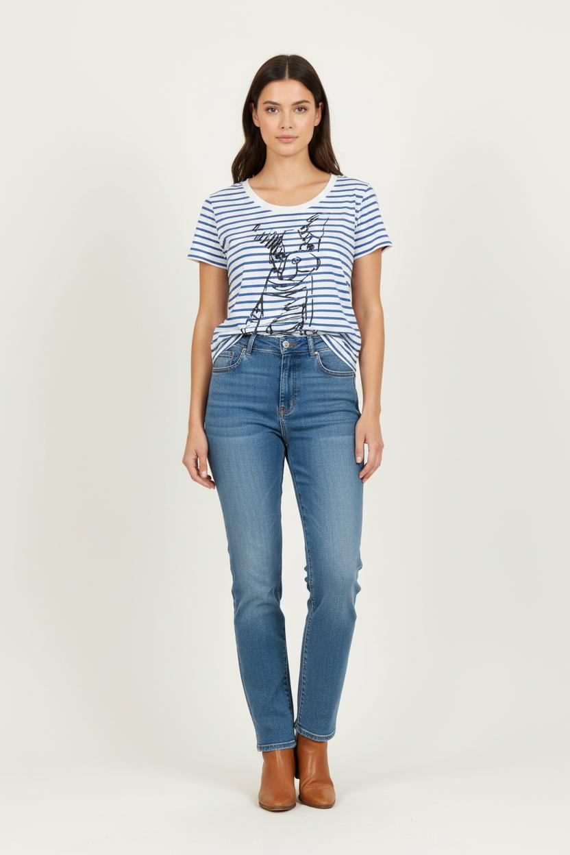 Marinière Bleu et Blanche - Taille S/36 de la marque Comptoir des Cotonniers | PARAD81188 - Vendu par Paradigme - Image 1