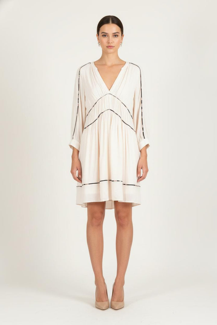 Robe Courte Beige - Taille S/36 de la marque ba&sh | PARAD81210 - Vendu par Paradigme - Image 1