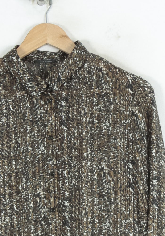 Chemise Marron et Blanc - Taille L/40 de la marque IKKS | PARAD81227 - Vendu par Paradigme - Image 3