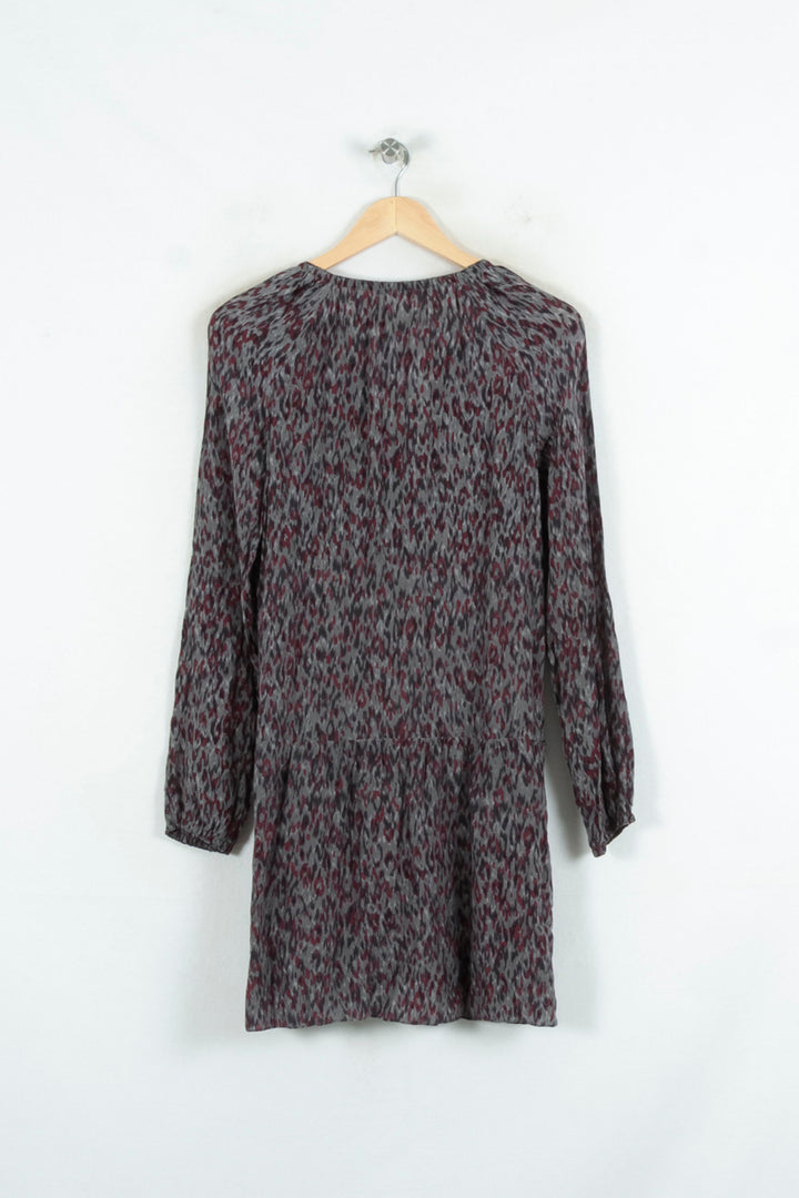 Robe Courte Grise et Bordeaux - Taille S/36 de la marque Comptoir des Cotonniers | PARAD81256 - Vendu par Paradigme - Image 4