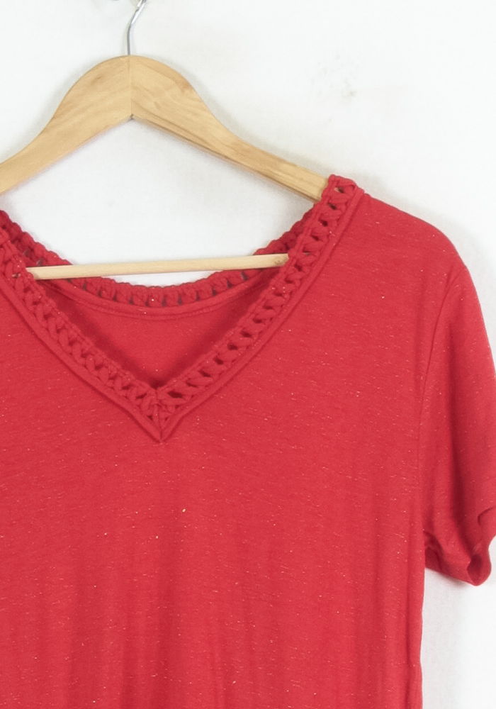 Tee-shirt Rouge - Taille S/36 de la marque IKKS | PARAD81285 - Vendu par Paradigme - Image 3