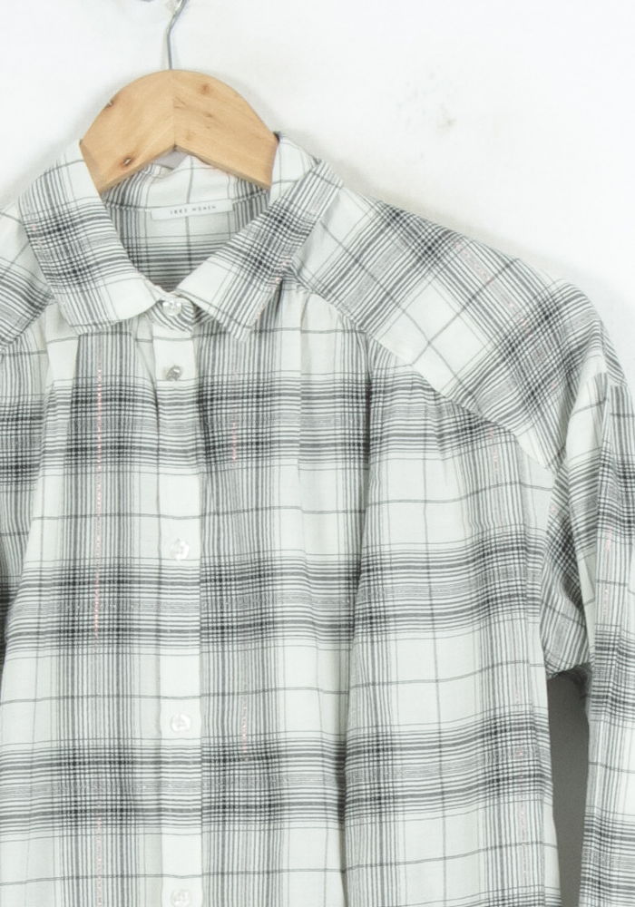 Chemise À Carreaux Blanche et Noire - Taille XS/34 de la marque IKKS | PARAD81307 - Vendu par Paradigme - Image 3