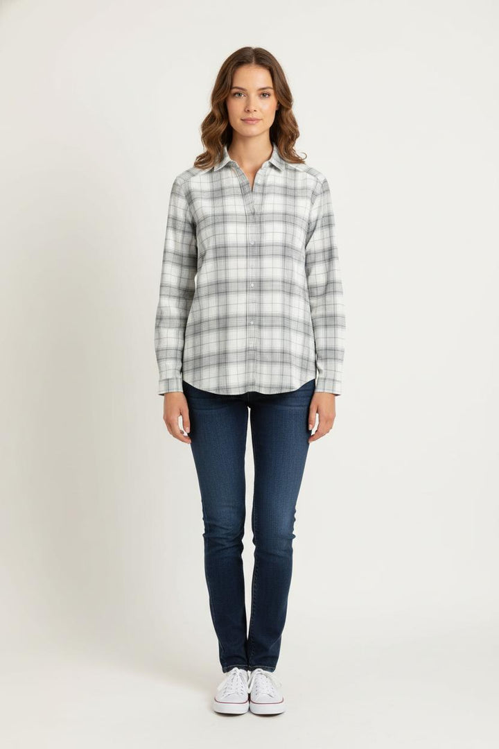 Chemise À Carreaux Blanche et Noire - Taille XS/34 de la marque IKKS | PARAD81307 - Vendu par Paradigme - Image 1