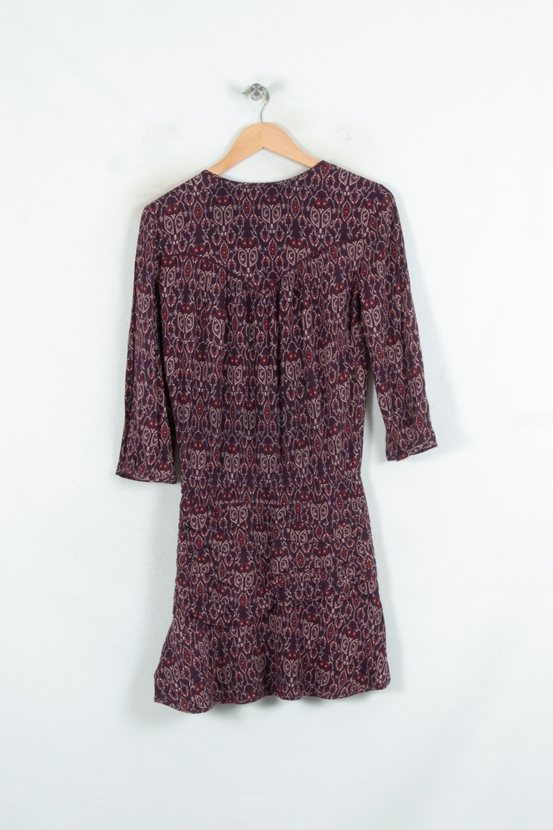 Robe Imprimée Violette - Taille S/36 de la marque ba&sh | PARAD81309 - Vendu par Paradigme - Image 4