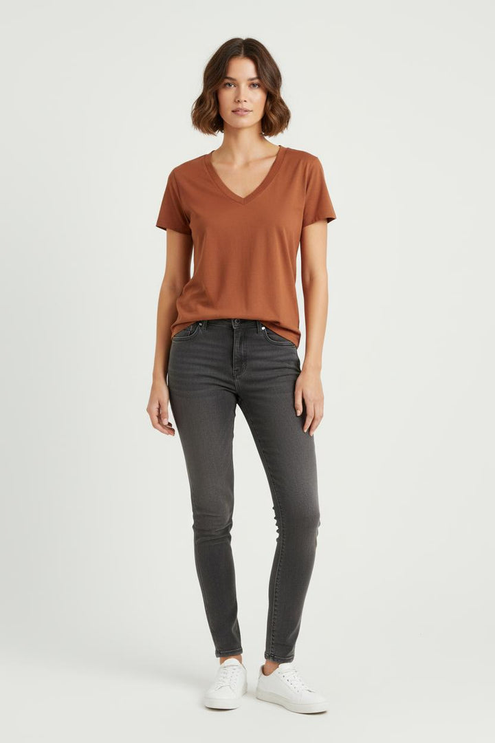 Tee-shirt Marron - Taille S/36 de la marque Comptoir des Cotonniers | PARAD81464 - Vendu par Paradigme - Image 1