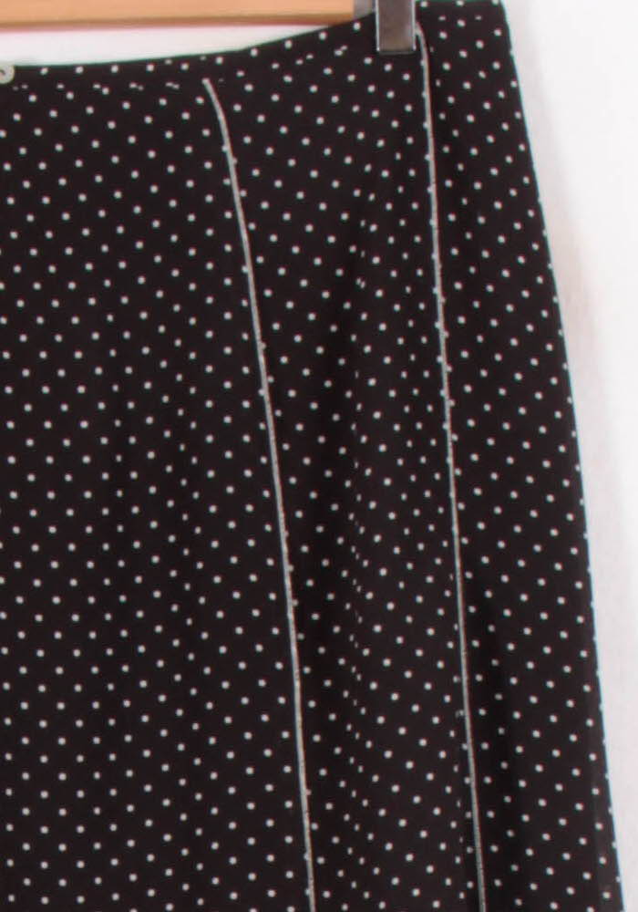Jupe Midi Noire à Pois Blancs - Taille L/40 de la marque Gerard Darel | PARAD81479 - Vendu par Paradigme - Image 3