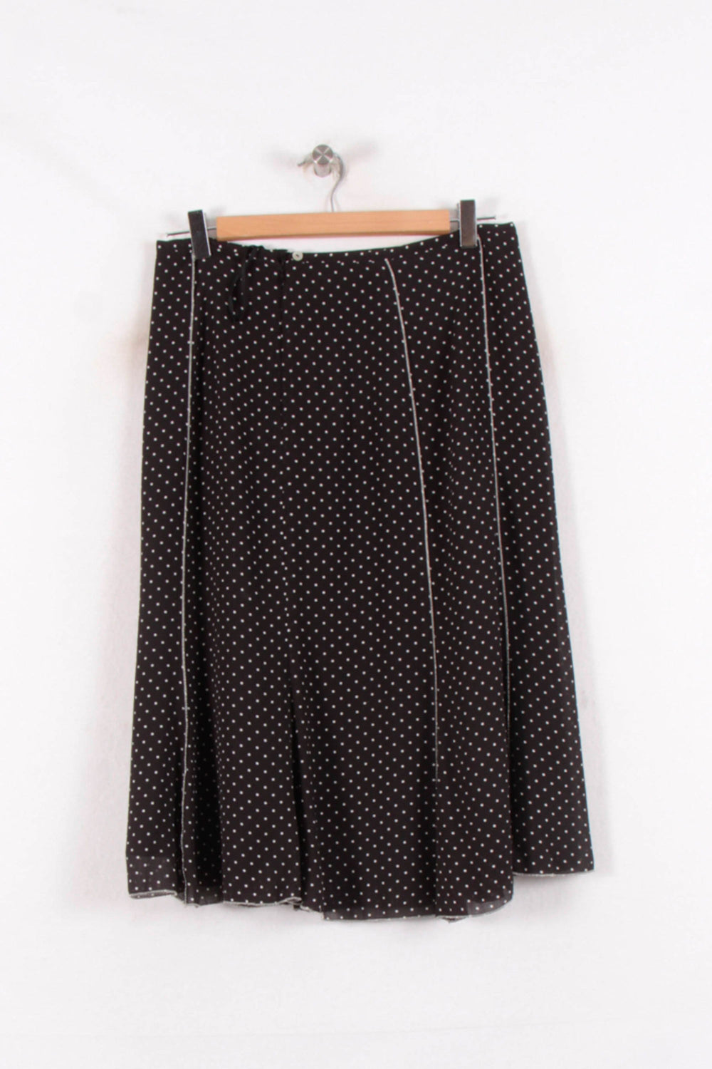 Jupe Midi Noire à Pois Blancs - Taille L/40 de la marque Gerard Darel | PARAD81479 - Vendu par Paradigme - Image 2