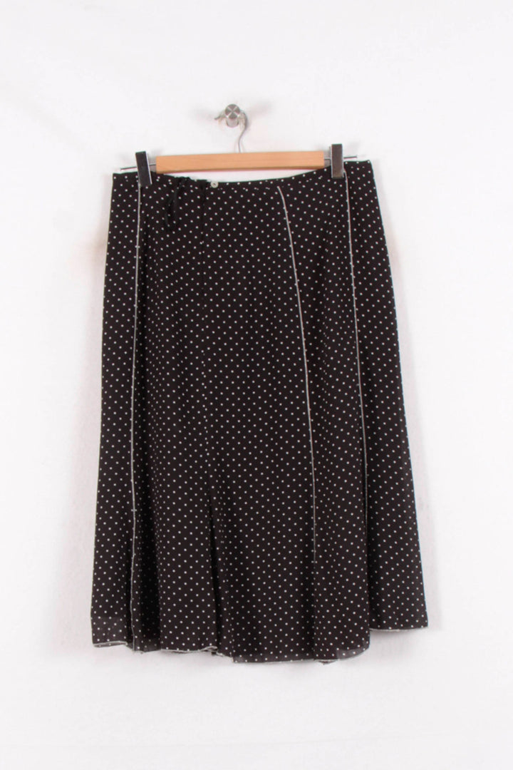 Jupe Midi Noire à Pois Blancs - Taille L/40 de la marque Gerard Darel | PARAD81479 - Vendu par Paradigme - Image 2