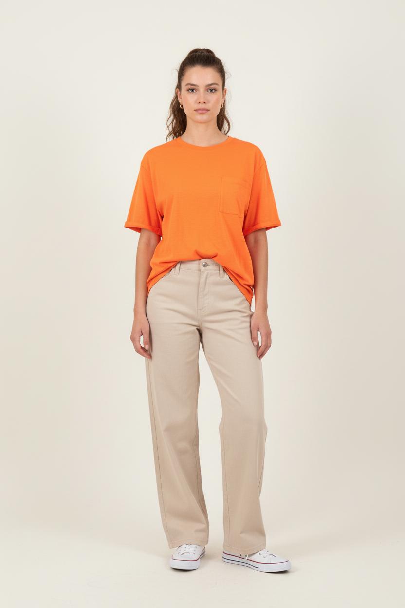 Robe T-shirt Orange - Taille M/38 de la marque Des petits hauts | PARAD81484 - Vendu par Paradigme - Image 1