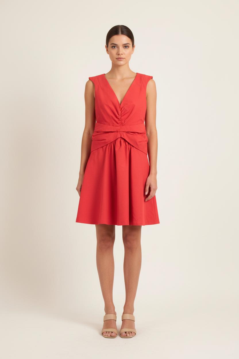 Robe Courte Rouge Taille XS/34 Claudie Pierlot d'occasion
