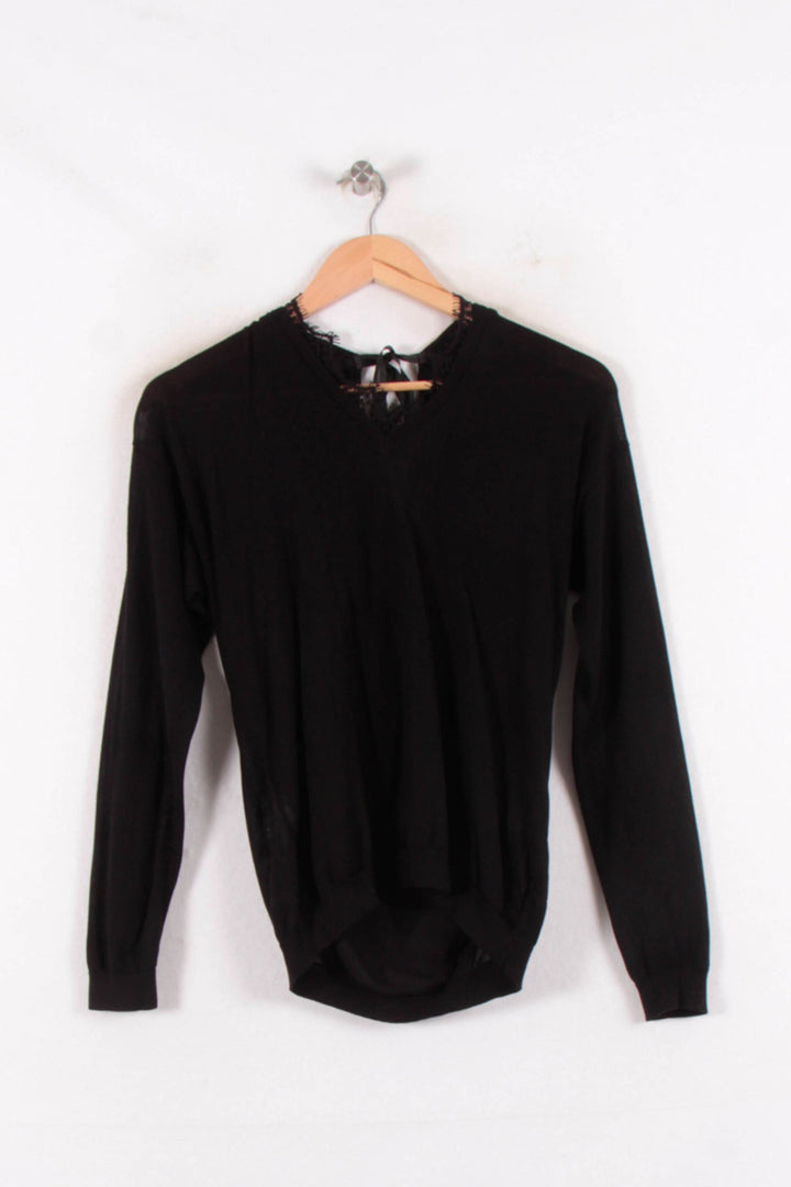Pull Noir - Taille S/36 de la marque La Fée Maraboutée | PARAD81532 - Vendu par Paradigme - Image 4