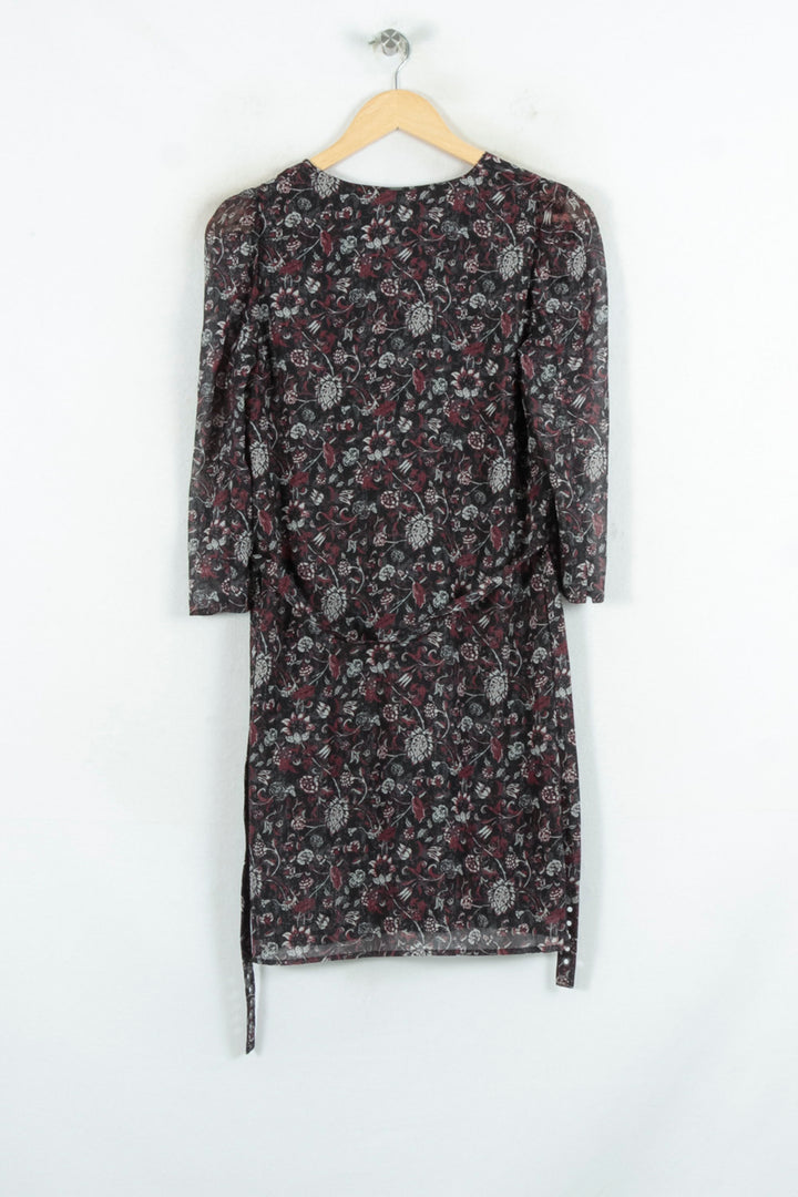 Robe Midi Noire et Rouge - Taille S/36 de la marque IKKS | PARAD81573 - Vendu par Paradigme - Image 4