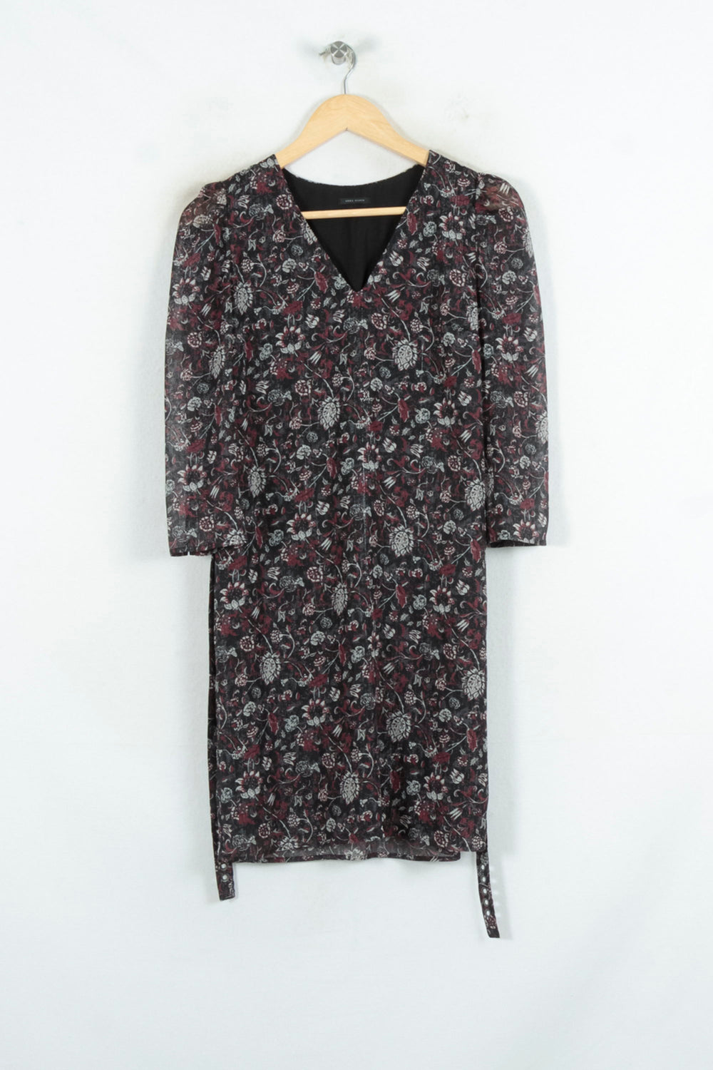 Robe Midi Noire et Rouge - Taille S/36 de la marque IKKS | PARAD81573 - Vendu par Paradigme - Image 2