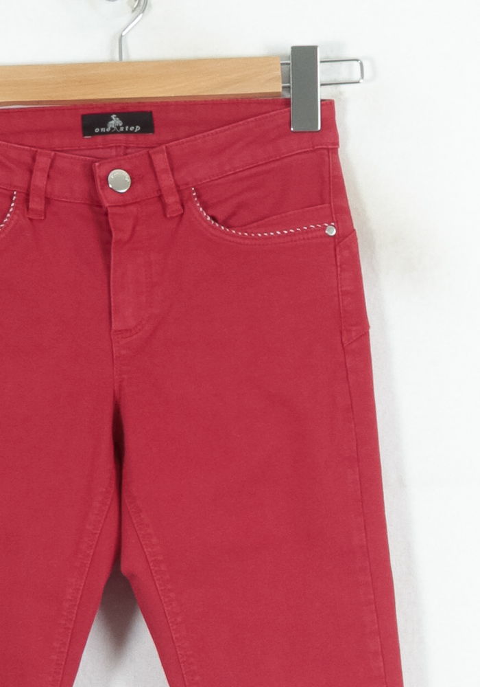 Jean Rouge - Taille XS/34 de la marque One Step | PARAD81576 - Vendu par Paradigme - Image 3