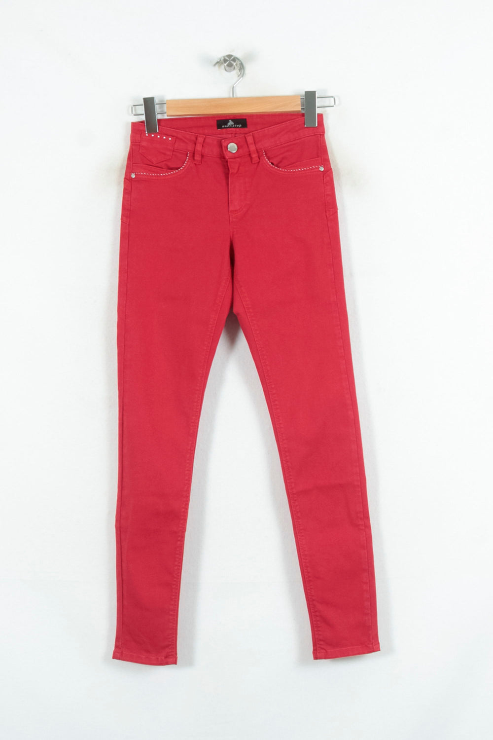 Jean Rouge - Taille XS/34 de la marque One Step | PARAD81576 - Vendu par Paradigme - Image 2