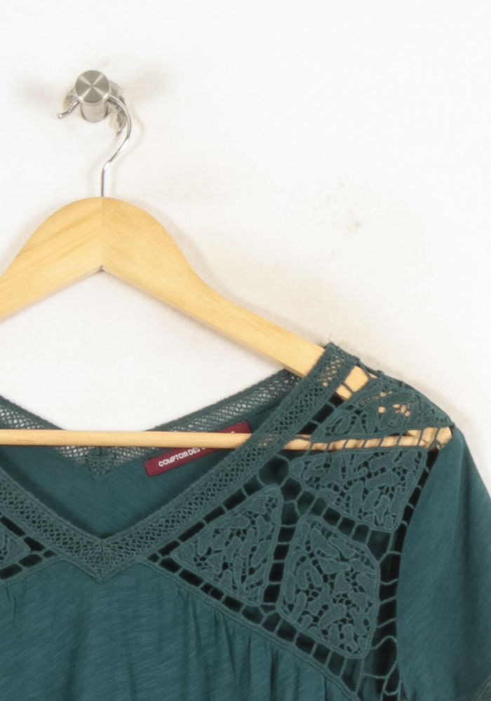 Tee-shirt Vert - Taille M/38 de la marque Comptoir des Cotonniers | PARAD81578 - Vendu par Paradigme - Image 3