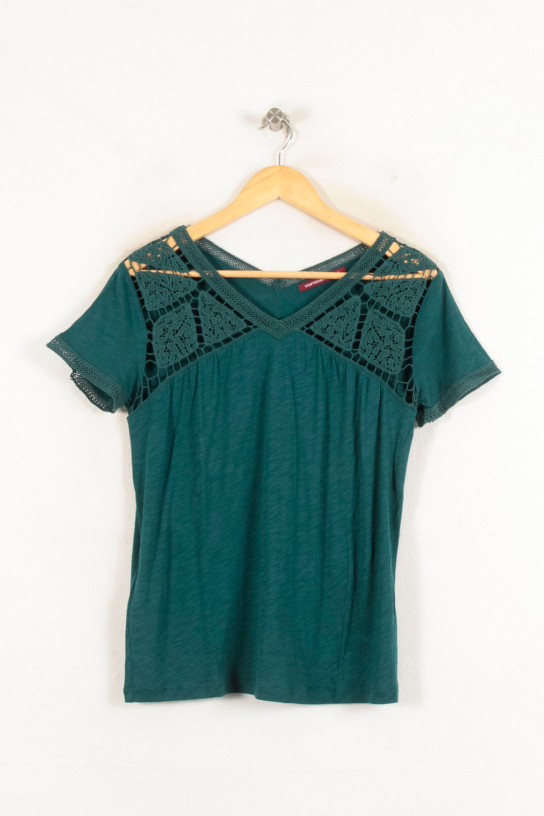 Tee-shirt Vert - Taille M/38 de la marque Comptoir des Cotonniers | PARAD81578 - Vendu par Paradigme - Image 2