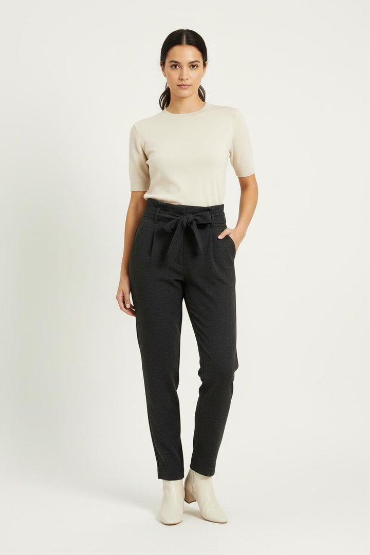 Pantalon Taille Haute Gris - Taille XS/34 de la marque IKKS | PARAD81602 - Vendu par Paradigme - Image 1