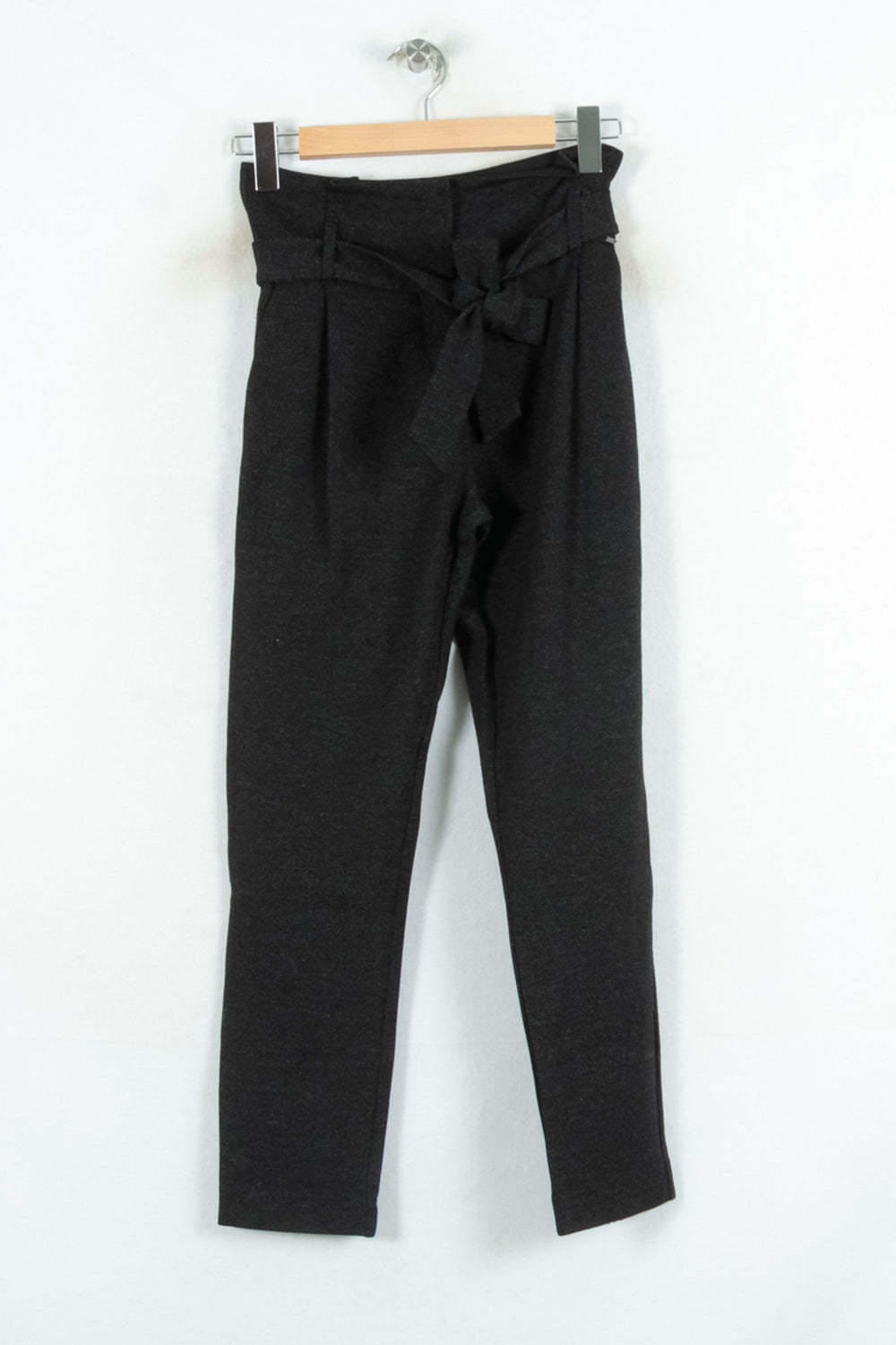 Pantalon Taille Haute Gris - Taille XS/34 de la marque IKKS | PARAD81602 - Vendu par Paradigme - Image 2