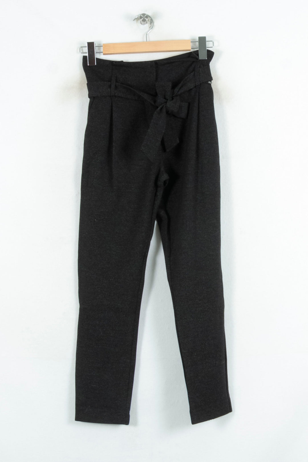 Pantalon Taille Haute Gris - Taille XS/34 de la marque IKKS | PARAD81602 - Vendu par Paradigme - Image 2