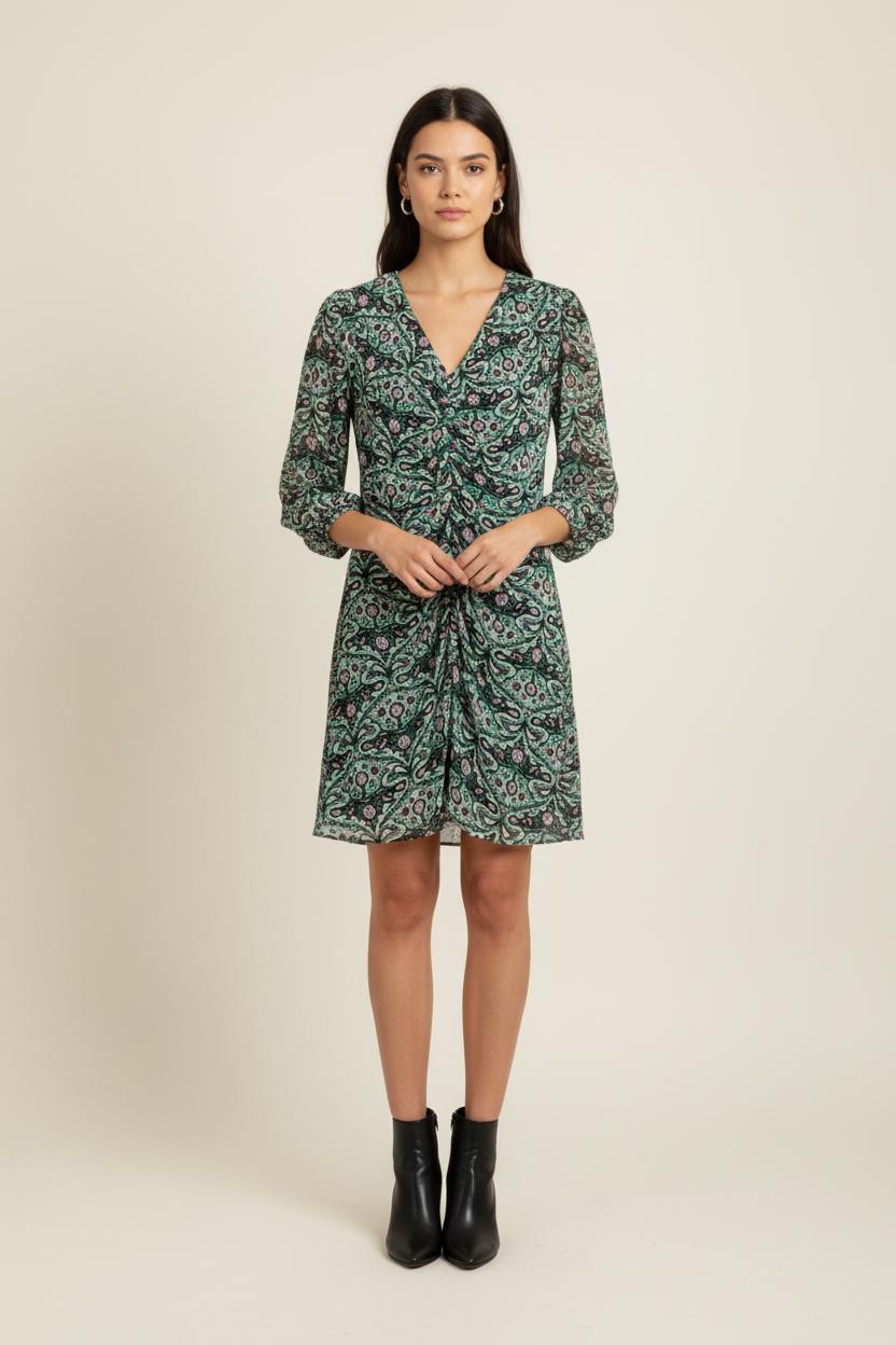 Robe Courte Verte - Taille L/40 de la marque ba&sh | PARAD81611 - Vendu par Paradigme - Image 1