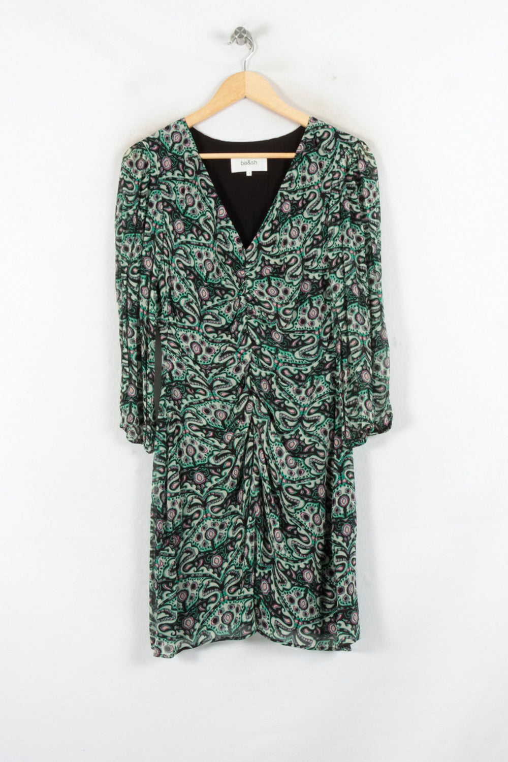 Robe Courte Verte - Taille L/40 de la marque ba&sh | PARAD81611 - Vendu par Paradigme - Image 2