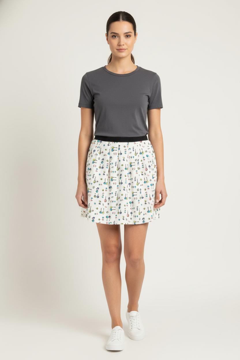 Jupe Plissée Blanche - Taille L/40 de la marque Claudie Pierlot | PARAD81630 - Vendu par Paradigme - Image 1