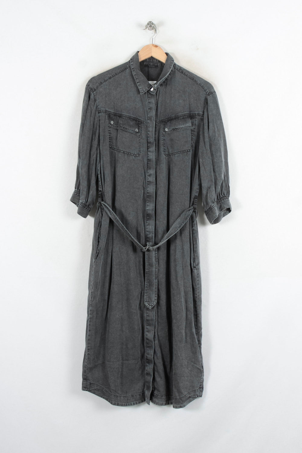 Robe Chemise Grise - Taille L/40 de la marque IKKS | PARAD81706 - Vendu par Paradigme - Image 2