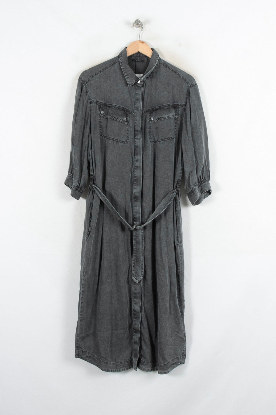 Robe Chemise Grise - Taille L/40 de la marque IKKS | PARAD81706 - Vendu par Paradigme - Image 2