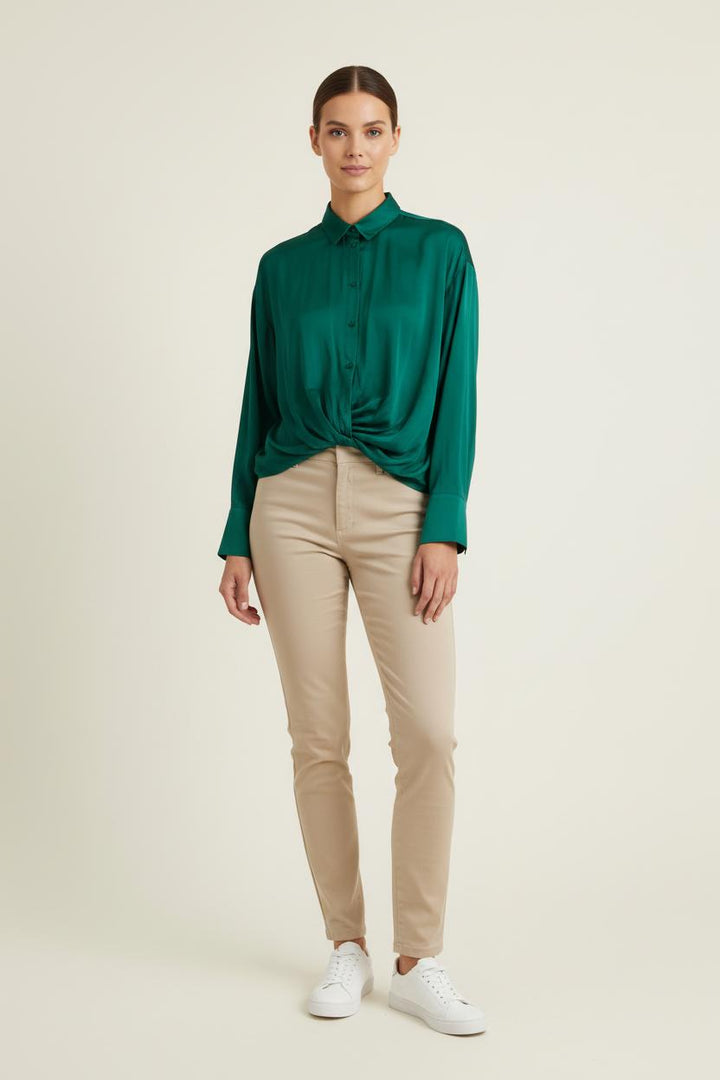 Chemise Verte - Taille M/38 de la marque IKKS | PARAD81708 - Vendu par Paradigme - Image 1