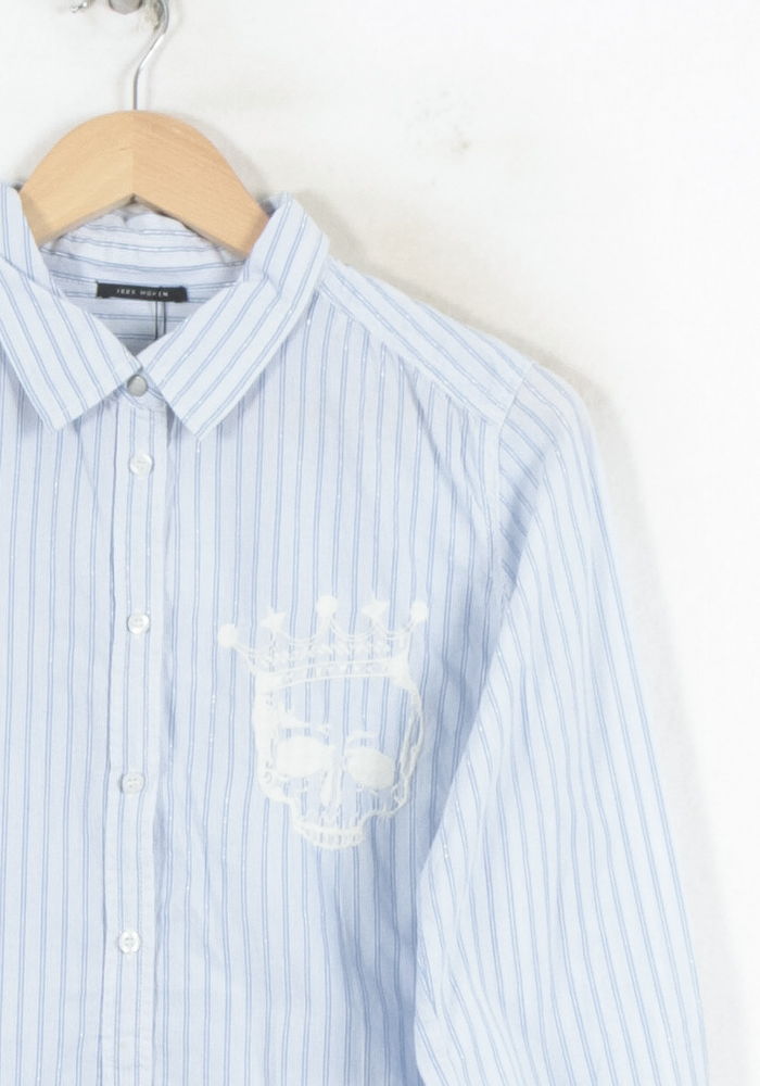 Chemise Rayée Bleue et Blanche - Taille L/40 de la marque IKKS | PARAD81710 - Vendu par Paradigme - Image 3