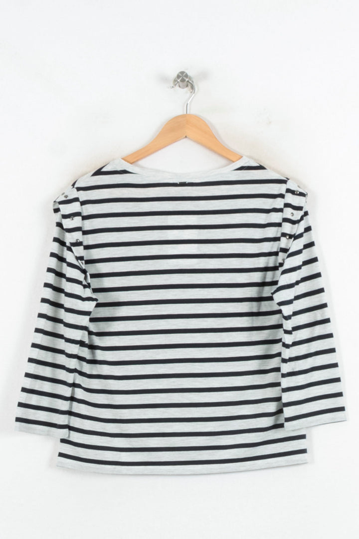 Blouse Noire et Blanche - Taille L/40 de la marque IKKS | PARAD81711 - Vendu par Paradigme - Image 4