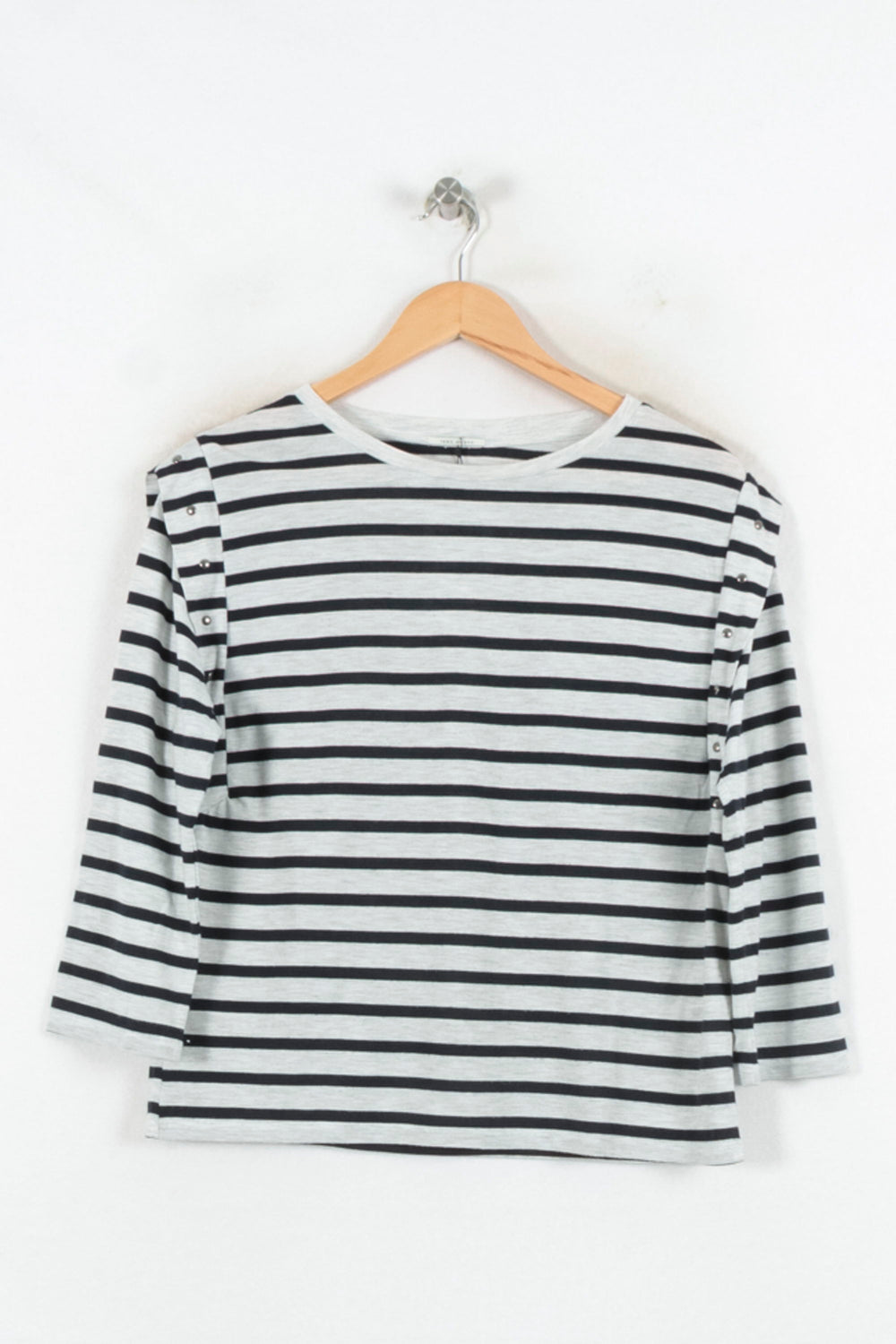 Blouse Noire et Blanche - Taille L/40 de la marque IKKS | PARAD81711 - Vendu par Paradigme - Image 2