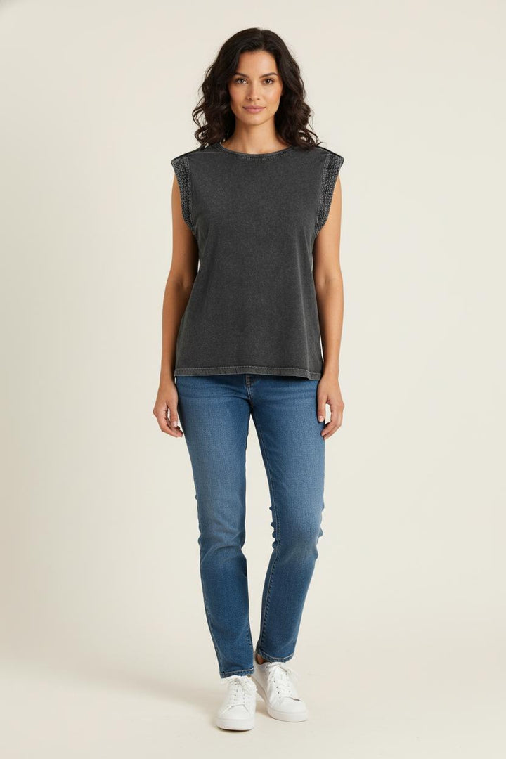 Débardeur Gris - Taille M/38 de la marque IKKS | PARAD81714 - Vendu par Paradigme - Image 1