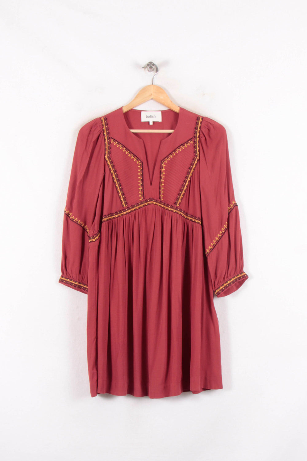 Robe Courte Rouge - Taille XS/34 de la marque ba&sh | PARAD81902 - Vendu par Paradigme - Image 2
