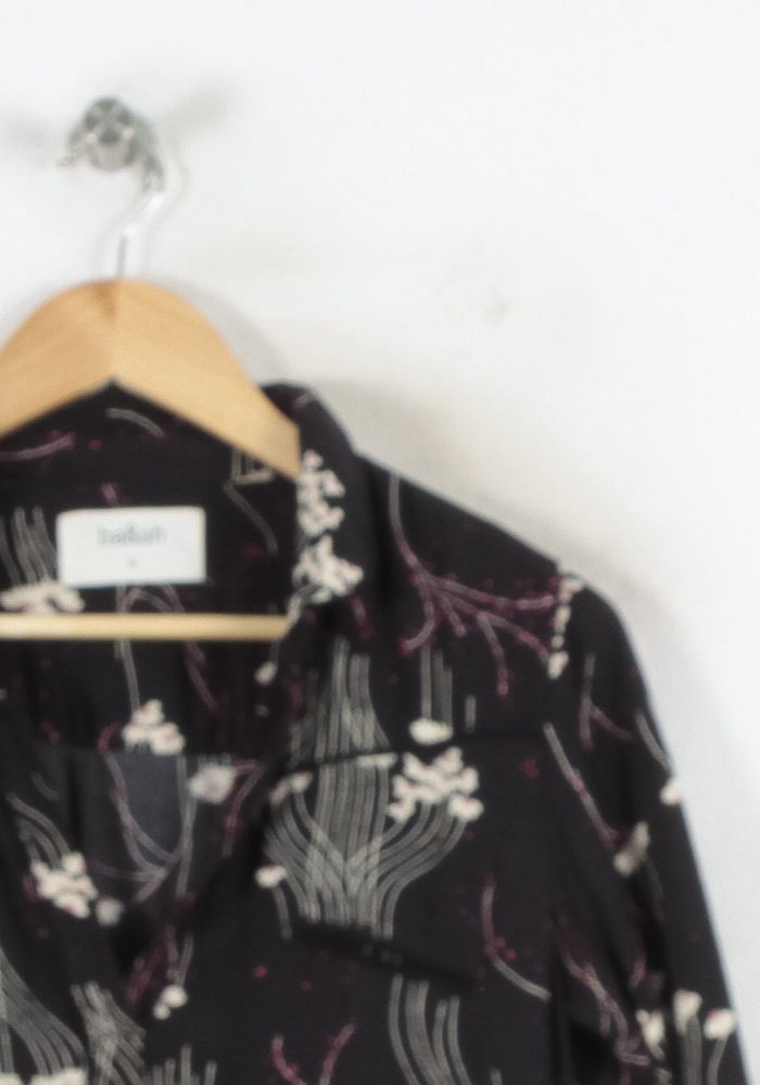 Robe Chemise Noire et Blanche - Taille XS/34 de la marque ba&sh | PARAD82211 - Vendu par Paradigme - Image 3