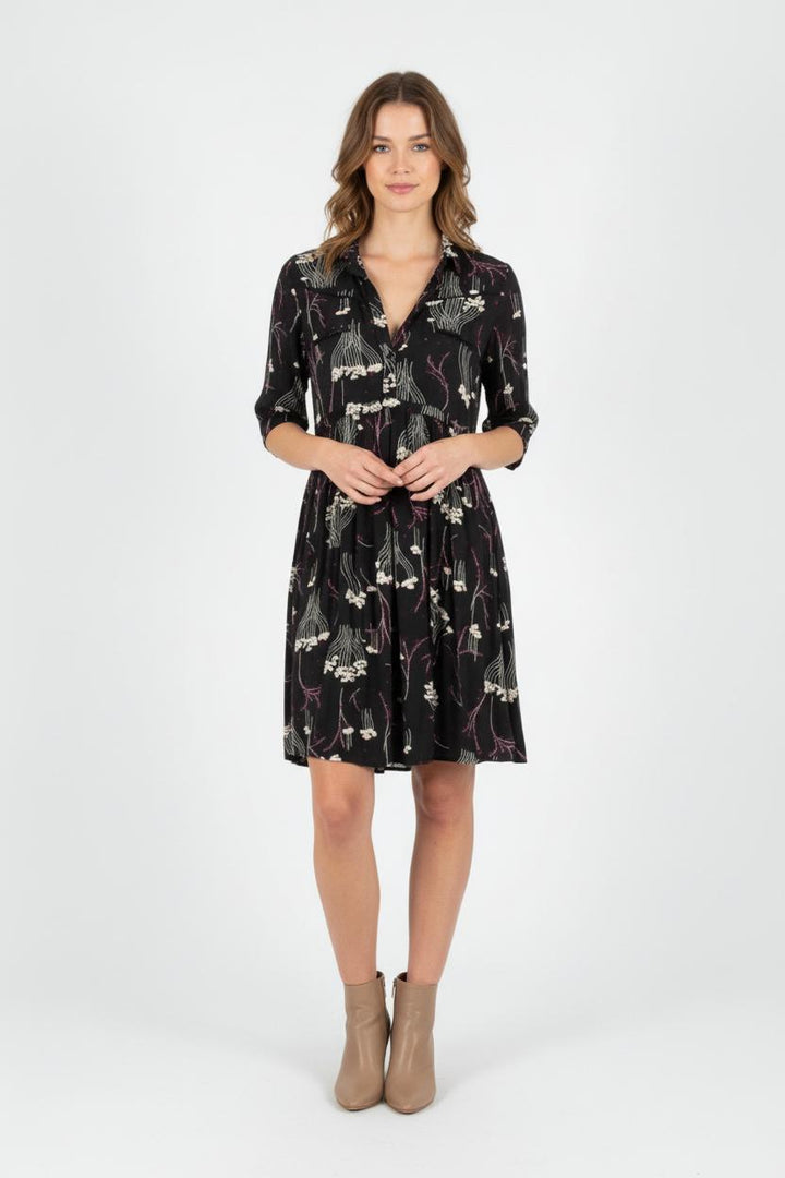 Robe Chemise Noire et Blanche - Taille XS/34 de la marque ba&sh | PARAD82211 - Vendu par Paradigme - Image 1