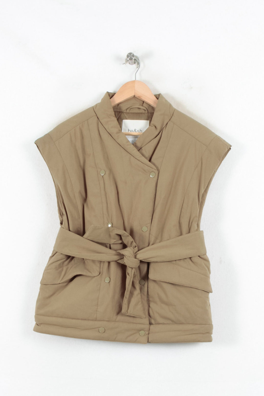 Gilet Sans Manches Beige - Taille S/36 de la marque ba&sh | PARAD82391 - Vendu par Paradigme - Image 2