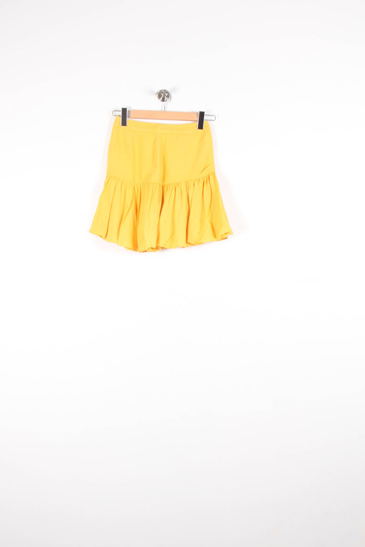 Jupe Volantée Jaune - Taille XS/34 de la marque Claudie Pierlot | PARAD82730 - Vendu par Paradigme - Image 2
