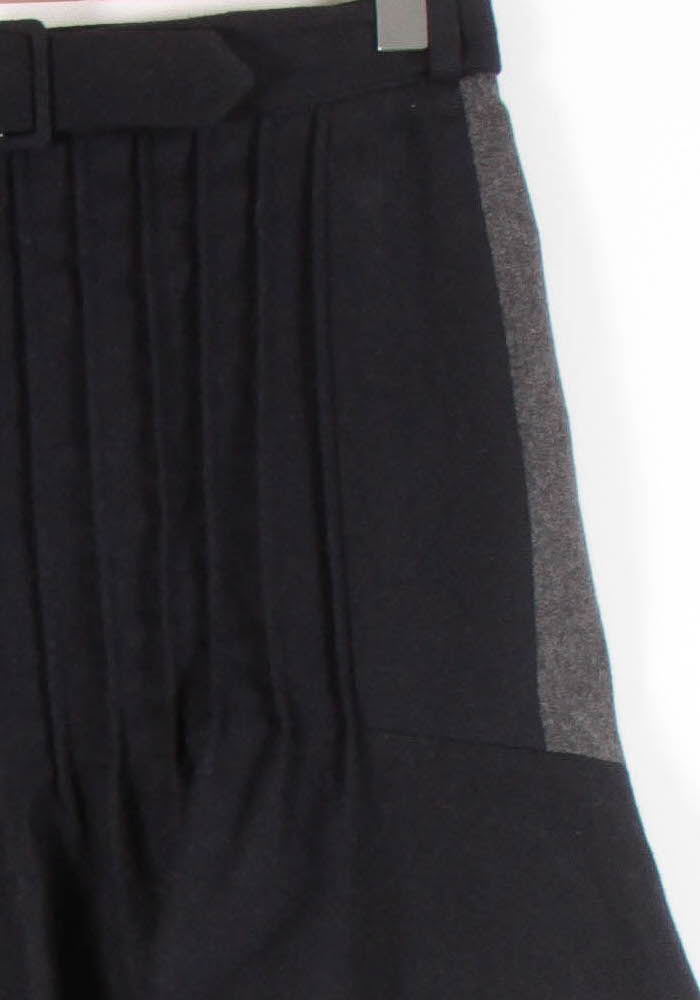 Jupe Courte Noire et Grise - Taille S/36 de la marque Claudie Pierlot | PARAD83467 - Vendu par Paradigme - Image 3