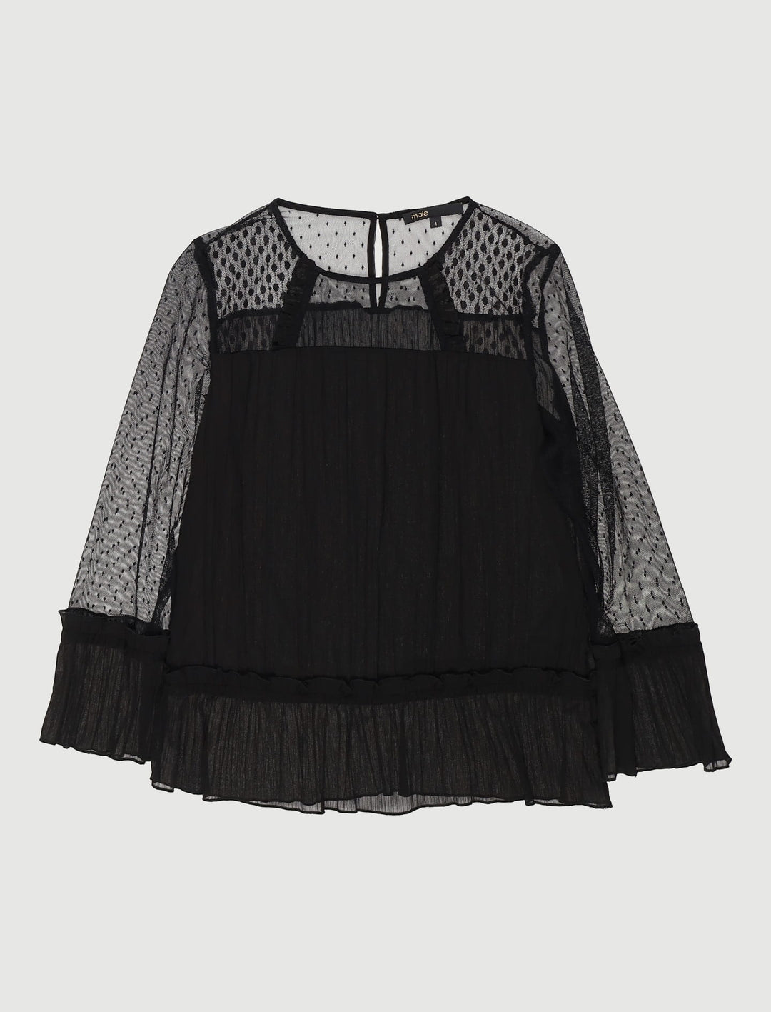 Top Fluide Et Plissé Avec Plumetis - Taille S/36