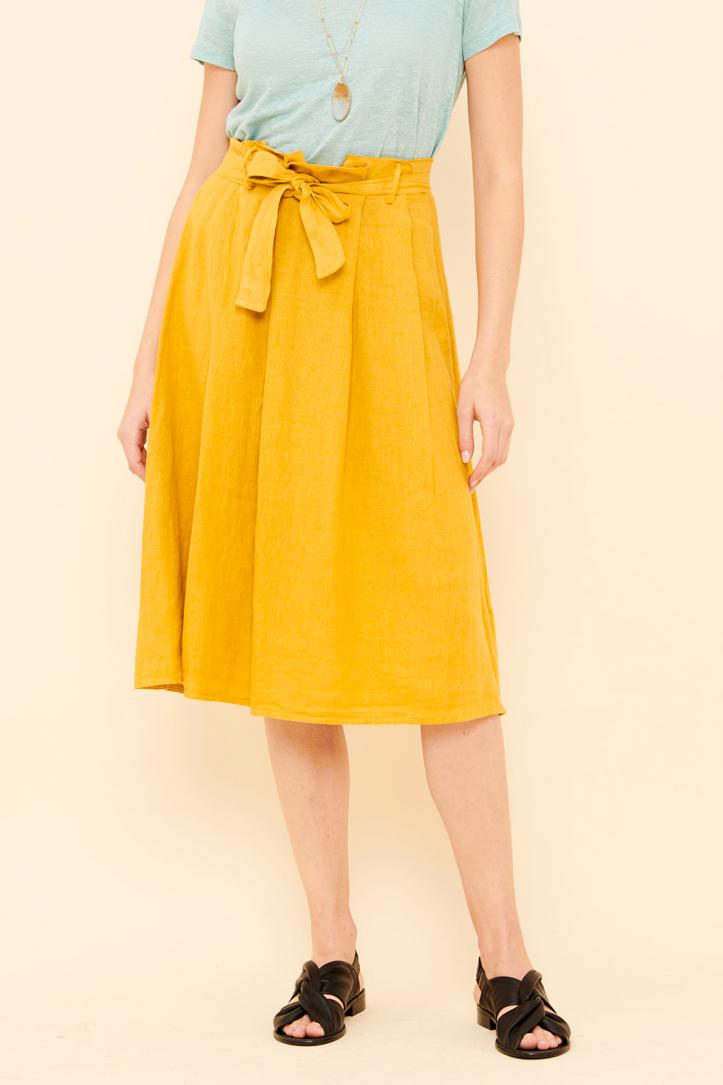 Jupe midi clearance jaune